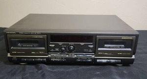 Technics RS-TR575 Dual Cassette Deck - no power cord (we tested with a compatible cord and it powered on, didn't test cassette function)