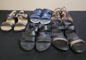 lot 228 image: Womens Comfort Sandal Collection - All EU Size 40 (converts to US Size 9 - 9.5) - 4 Pairs of ECCO, and 1 Pair of Romika