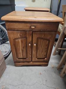 lot 302 image: Wood Night Stand (matches the one in lot 301) - measures 23 W x 18 D x 29 H