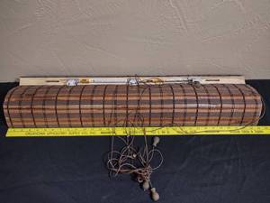 lot 351 image: Levolor Bamboo Shade 33-inch Width - approx  5.5 - 6 feet long - would make a great porch shade