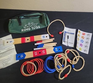 lot 443 image: Yards of Fun Ring Toss Game Set with storage bag