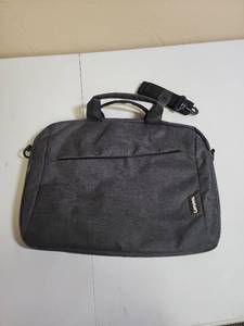 lot 455 image: Lenovo Black Canvas Padded Laptop Bag - very good condition, has shoulder strap