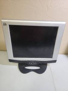 lot 459 image: US Logic 17-inch LCD Monitor PV-1710 - no power cord.  Does not use modern monitor power cord type, see photo for jack type power requirement