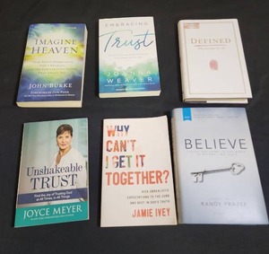 lot 476 image: Christian Books - set of 6 including Joyce Meyer