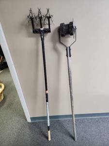 lot 518 image: Telescoping Rotary Cultivator Tool and a Lawn Edger