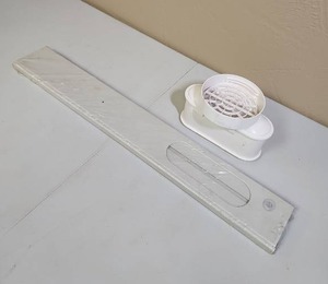 lot 561 image: Portable Air Conditioner Window Mounting Panels (new in package) and Vent