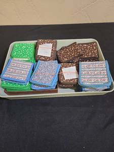 lot 231 image: Handmade Bridge score card pouches