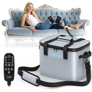 CUEME Cold Therapy Machine with Programmable Timer, Ice Machine for Knee After Surgery, Knee Replacement Recovery System, Cryotherapy Pain Relief, w/Compression Pad for Shoulder, Hip, Ankle and Foot - Retail: $140