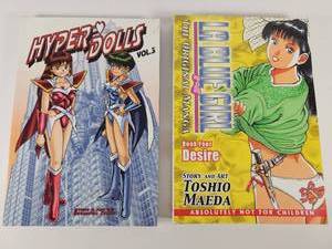 lot 239 image: Hyper Dolls Vol 5 & LA Blue Girl Book 4 Manga Collection
