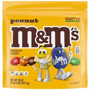 M&Ms PEANUT CHOCOLATE CANDIES, PEANUT 2LB 6OZ