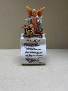 lot 459 image: Guardian Angel Lords Prayer Figurine