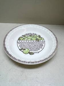 lot 491 image: Royal China Farmhouse Apple Pie Recipe Plate