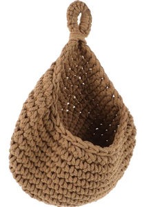 Brown Crochet Storage Bag