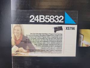 lot 3802 image: Xerox XS796 Cyan Toner Cartridge 24B5832