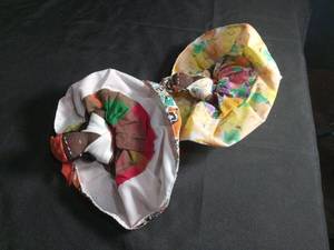 lot 3855 image: Handmade Fabric doll Set