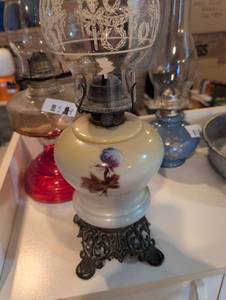 Decorative Glass Hurricane Lamp Set