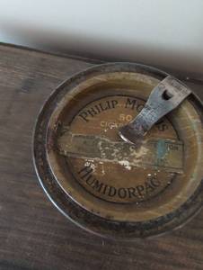 Philip Morris & Tumidorpac Metal Tobacco Container