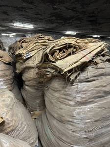lot 160 image: USDA Organic Guatemalan Coffee Burlap Sacks- half pallet per lot