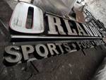 Kansas City Vintage 1990's Orlando Sports Food Dance Commercial Sign Outside Building  20 feet long