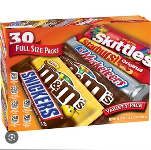 Mars Candy Variety Pack - 30 Full Size Bars