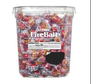 Atomic Fireball Cinnamon Hard Bulk Candy 65 Oz (240 Count) BEST BY JAN 2026