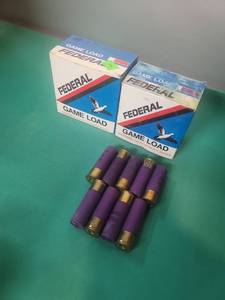 lot 23 image: Federal Game Load Shotgun Shells with Purple Hulls