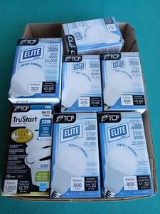 lot 9109 image: TCP Elite Series LED Light Bulbs Mixed Wattage Lot