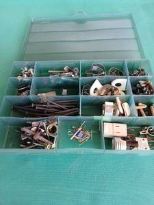 lot 9115 image: Organized Tool Box with Hardware and Small Parts