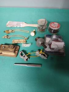 lot 9127 image: Marine Hardware and Tool Lot with Rope Cleat Anchors - Retail $25