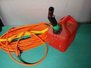 lot 9137 image: Spillproof System Gas Can with Orange Extension Cable - Retail $25
