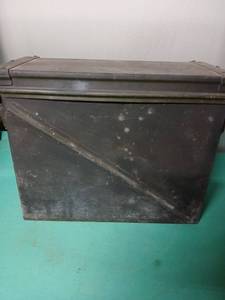 lot 9143 image: Military Surplus Ammunition Storage Box with Handle - Retail $25
