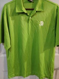lot 9200 image: Mens Athletic Golf Polo Shirt and Performance Tee Bundle - Retail $15