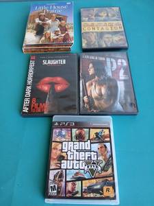 lot 9214 image: Mixed DVD and Video Game Collection Bundle - Retail $15