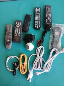 lot 9215 image: Mixed Electronic Remote Controls and AV Cables Bundle - Retail $15