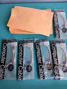 lot 9230 image: Computer Cable and Manila Envelope Office Supply Bundle - Retail $15