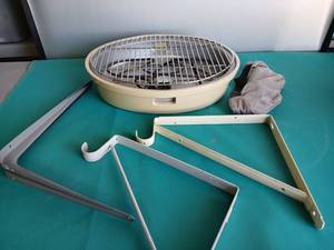 lot 9237 image: Electric Grill for grilling inside.plant hanging hooks. Hotcold eye compress - Retail $25