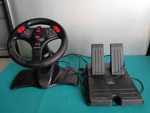 lot 9261 image: InterAct V3 Racing Wheel and Pedal Set - Retail $25