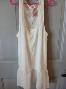 lot 9277 image: Girls Clothing Bundle - White Dress and Colorblock Hoodie - Retail $15