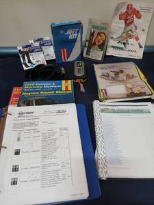 lot 9510 image: Automotive Reference Manual Collection with Key Catalog and Repair Guides