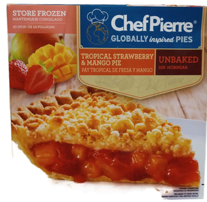 lot 3421 image: Chef Pierre Tropical Strawberry & Mango Pie 10 Inch Unbaked Frozen
