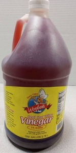 lot 3453 image: Woebers Red Wine Vinegar One Gallon Bottle