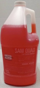 lot 3455 image: First Mark Sani Quad Food Service Sanitizer 1 Gallon