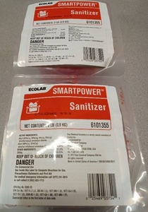 lot 3457 image: Ecolab SmartPower Commercial Sanitizer 2 LB Packets