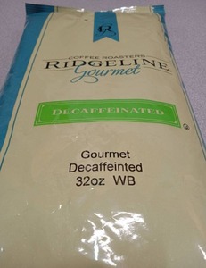 lot 3464 image: Ridgeline Gourmet Decaffeinated Coffee 32oz Whole Bean