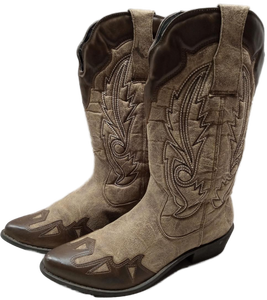 lot 3385 image: Dolce Mojo Moxy Western Style Cowboy Boots with Ornate Stitching (Size 9M)