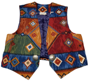 lot 3390 image: Coldwater Creek Native American Style Western Vest (Size Large)