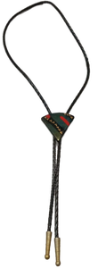 lot 3392 image: Southwest Style Bolo Tie with Triangular Pendant
