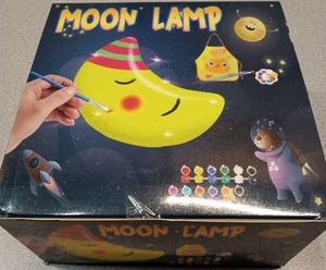 lot 4049 image: Moon Lamp DIY Paint Kit for Kids