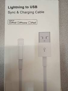 lot 4062 image: Lightning to USB Charging Cable Bundle 3 pack
