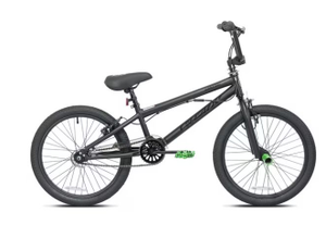 20 Inch Kent Chaos BMX Bicycle Black with Green Accents